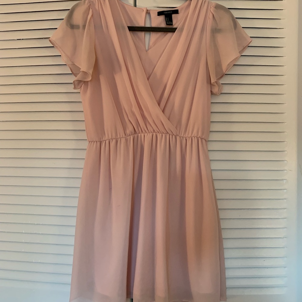 Light Pink Chiffon Cocktail Dress
